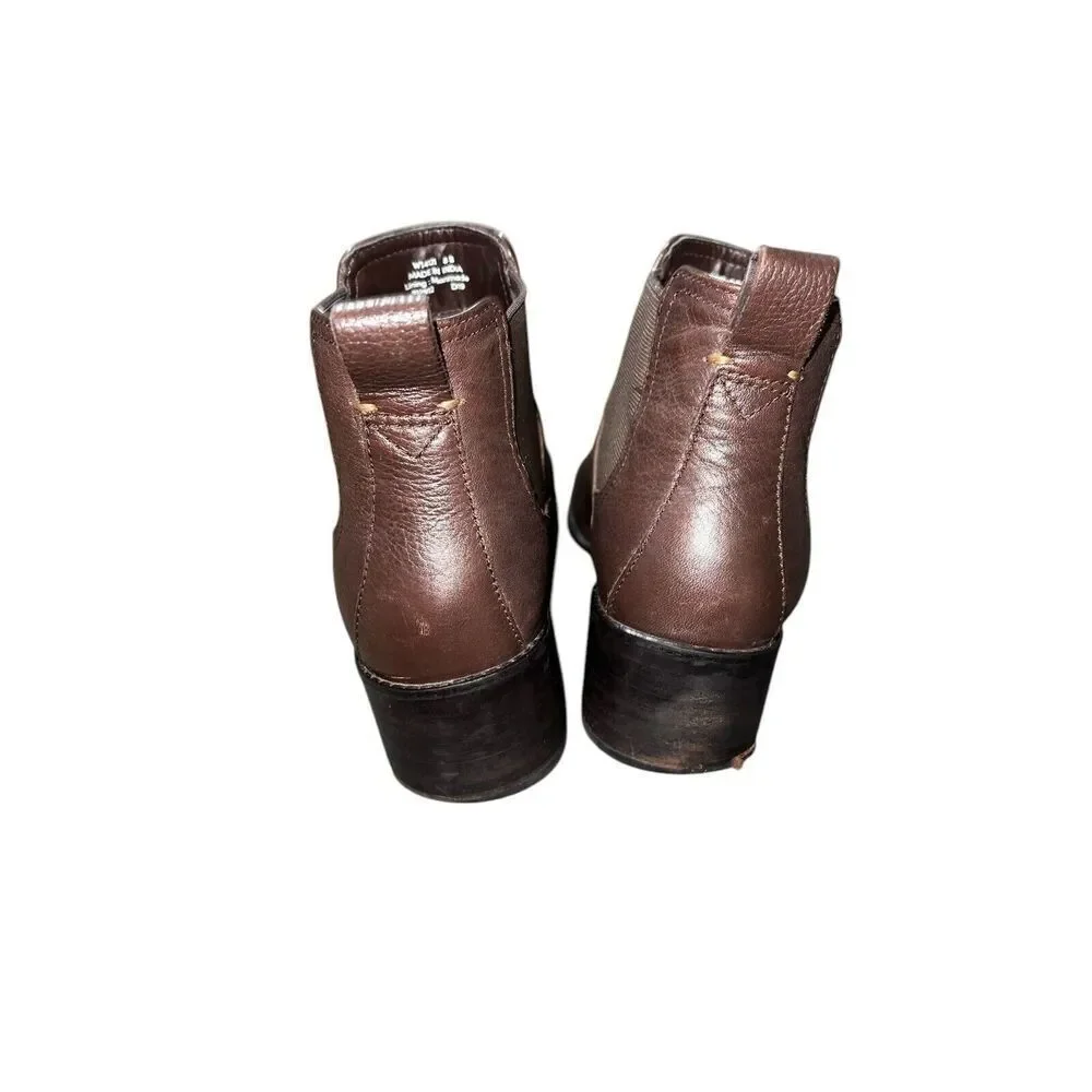 Cole Haan Women’s Brown Slip‎ On  Leather Chelsea Boot 212819 Size 8B